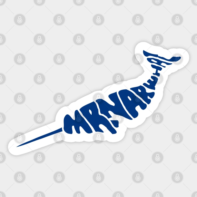 Mr. Narwhal Sticker by Solenoid Apparel